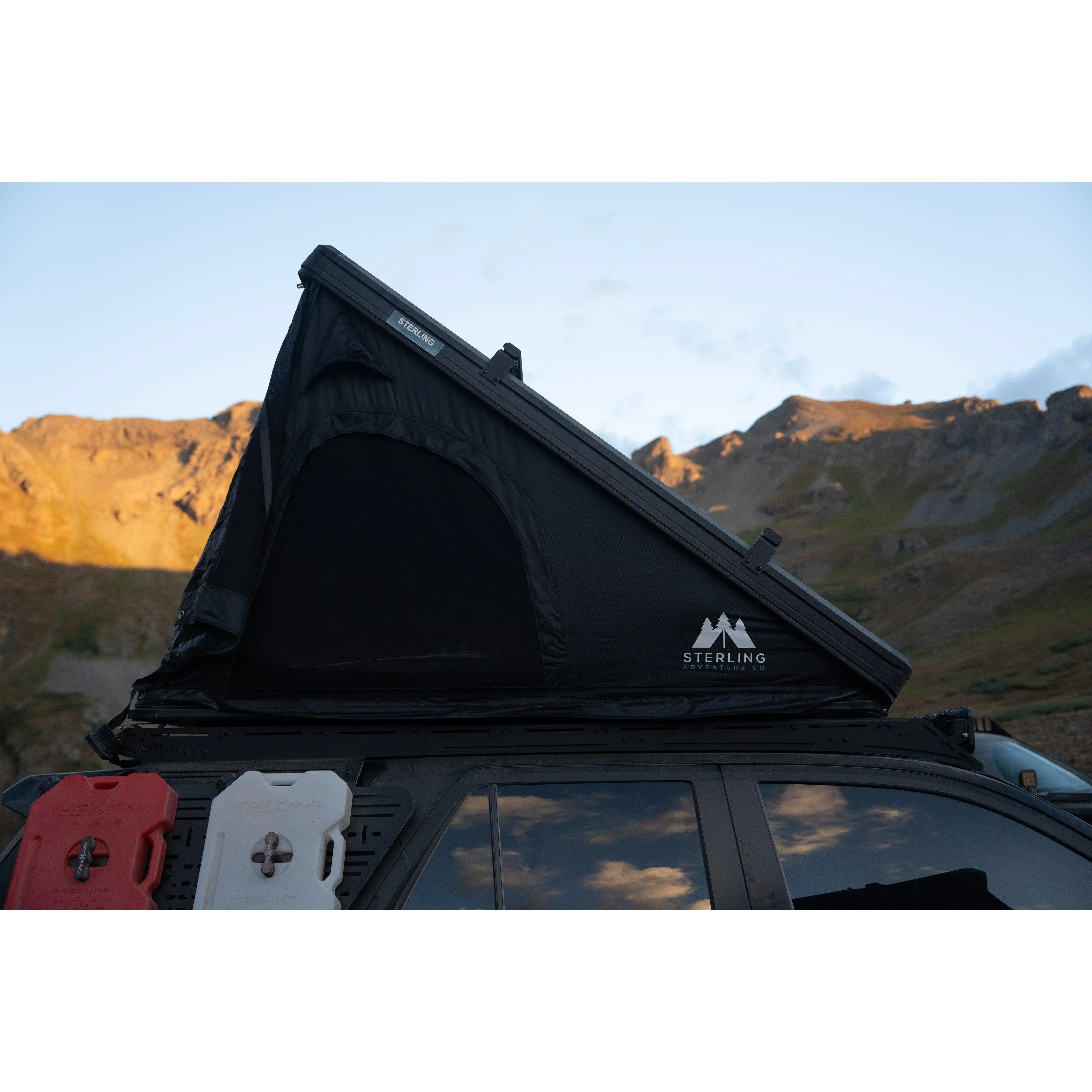 Slim Hardshell Rooftop Tent, 96 lbs Ultra-Lightweight Aluminium Alloy Body for Rooftop Camping, with LED Lights, Optional Clip-In Insulation & Modern Features