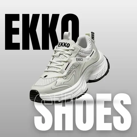 EKKO Shoes - Wide Base Sneakers Men’s Shoes  Walking/Running/Lifting