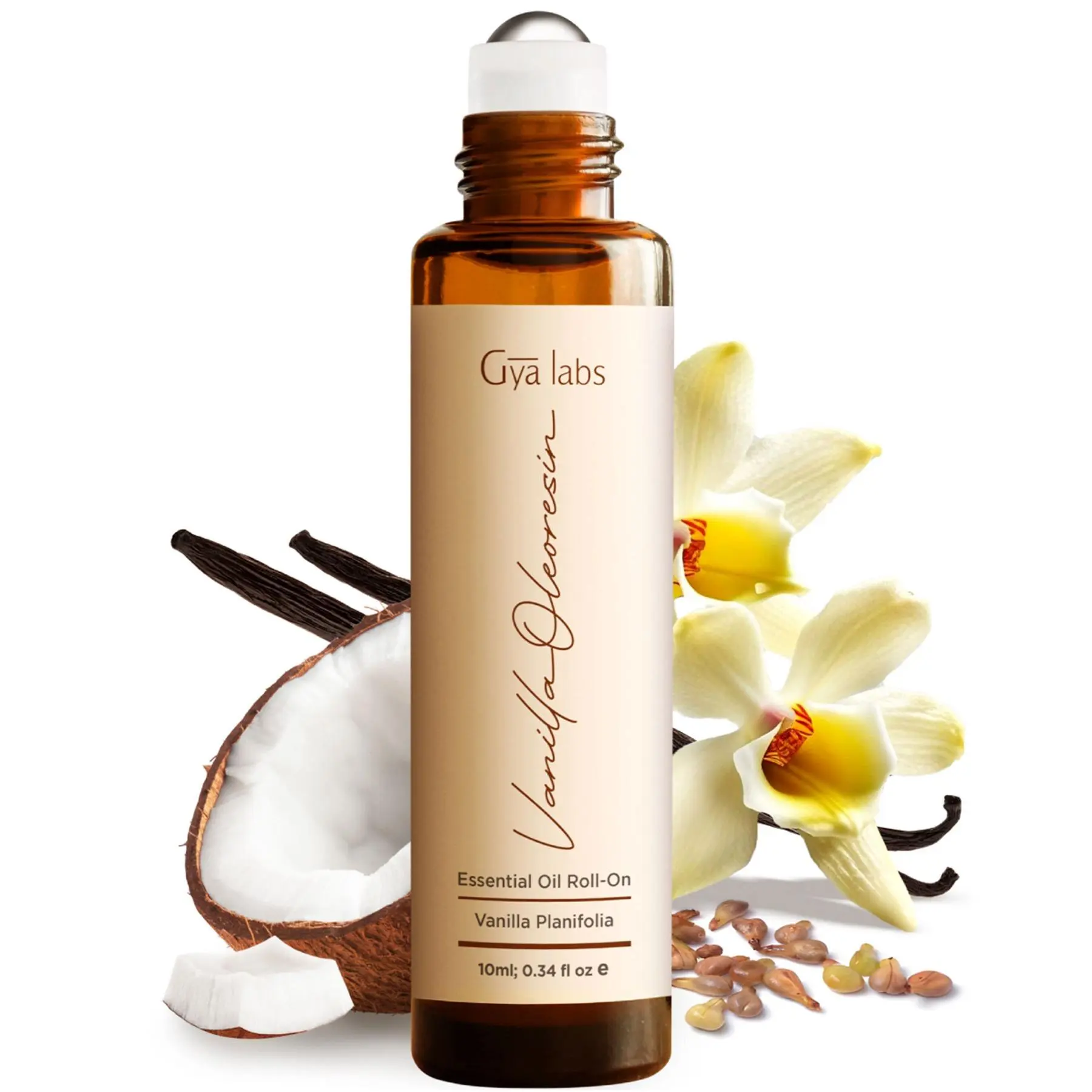 Gya Labs Vanilla Oil Roll on for Romance - Pure & Natural Vanilla Perfume Oil for Skin, Relaxing fathers day gifts, Travel Size (0.34 fl oz)  Mother‘s Gift Fragrances Vanillaperfume, fathersdaygift, tiktokshopstockup,Summervibes