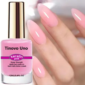 Tinovo Uno Keratin Nail Strengthener, Nail Care Solution, Nail Care Product, Natural Fast Dry, No UV LED Lamp Needed, Prevents Breakage, Suitable for All Ages, Nail Care Liquid