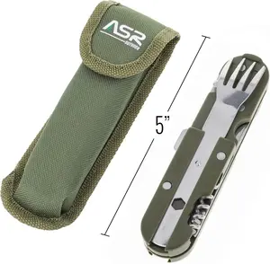 ASR Outdoor Camping Utensil Set for Cooking and Eating