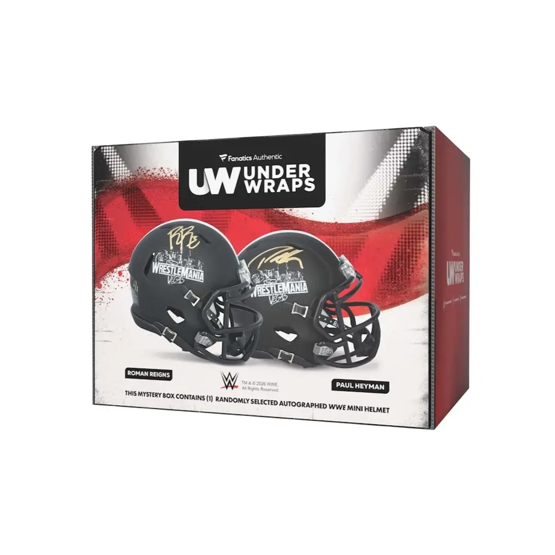 2026 Under Wraps WWE Autographed Mini Helmet