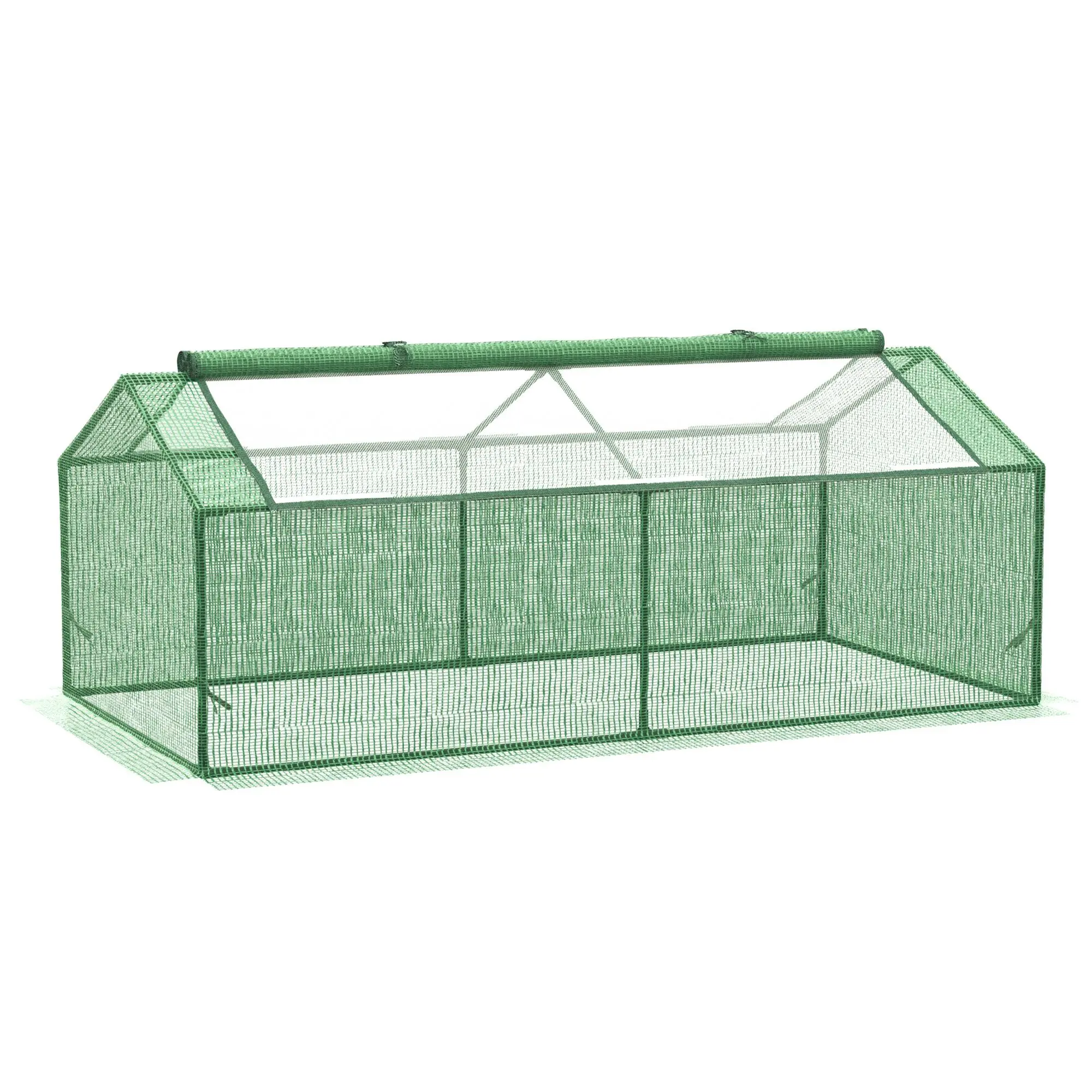 Outsunny Portable Mini Greenhouse (71"x36"x28"), Hot House with Large Zipper Windows, Ideal for Outdoor & Indoor Garden Use, Home Improvement Greenhouses & Seed Starters Supply, Mini Greenhouse Greenhouses