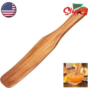 Wooden Spatula for Sourdough Starter, Mixing, Cooking & Baking