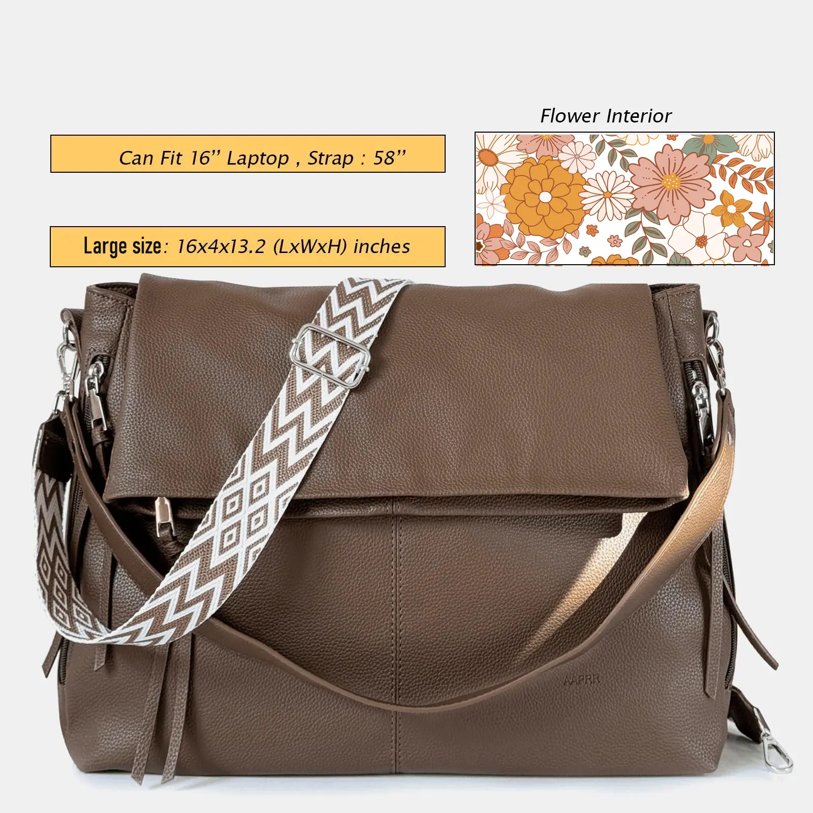 Large Size Coffee Flower Lining 