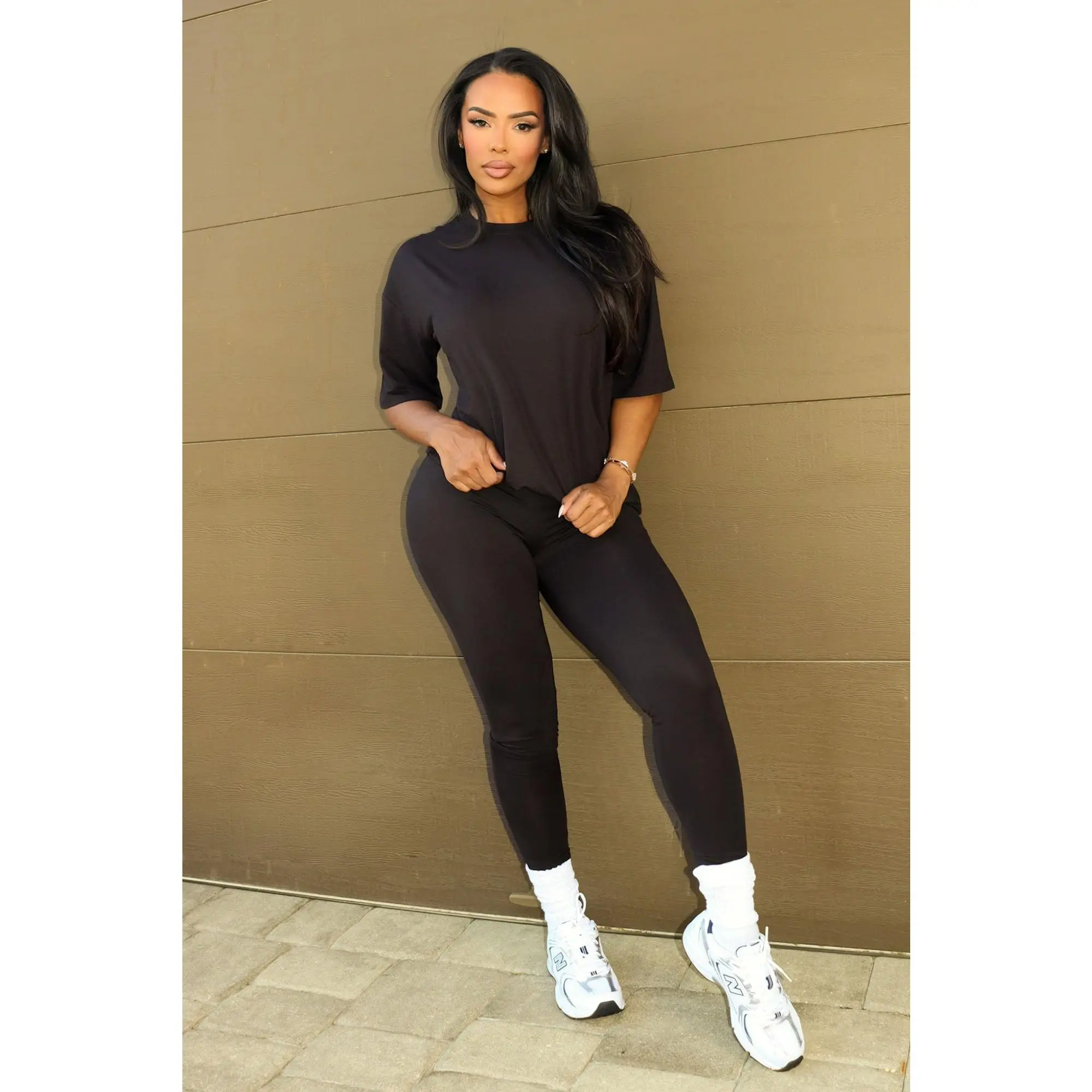 Weekend Vibes Legging Set - Black