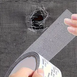 Window Screen Repair Tape – Strong Adhesive Fiberglass Mesh for Fixing Screen Doors & Windows | Waterproof, Tear-Resistant Patch for Holes & Insect Prevention (5cm x 200cm, Gray)