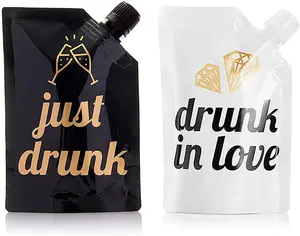 Bachelorette Flask Set- 10 Bride Tribe Disposable Flasks and 2 Bride to Be Flask