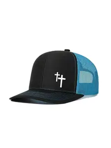 Unisex Baseball Cap, Cross Printing Design, Mesh Material, Adjustable Fit, Casual Style, All-Season Wear, Perfect for Outdoors & Gifts, Outdoor Hats