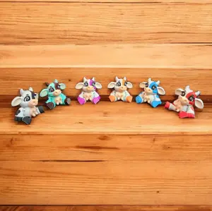 3d Printed Mini Baby Cows - Decor