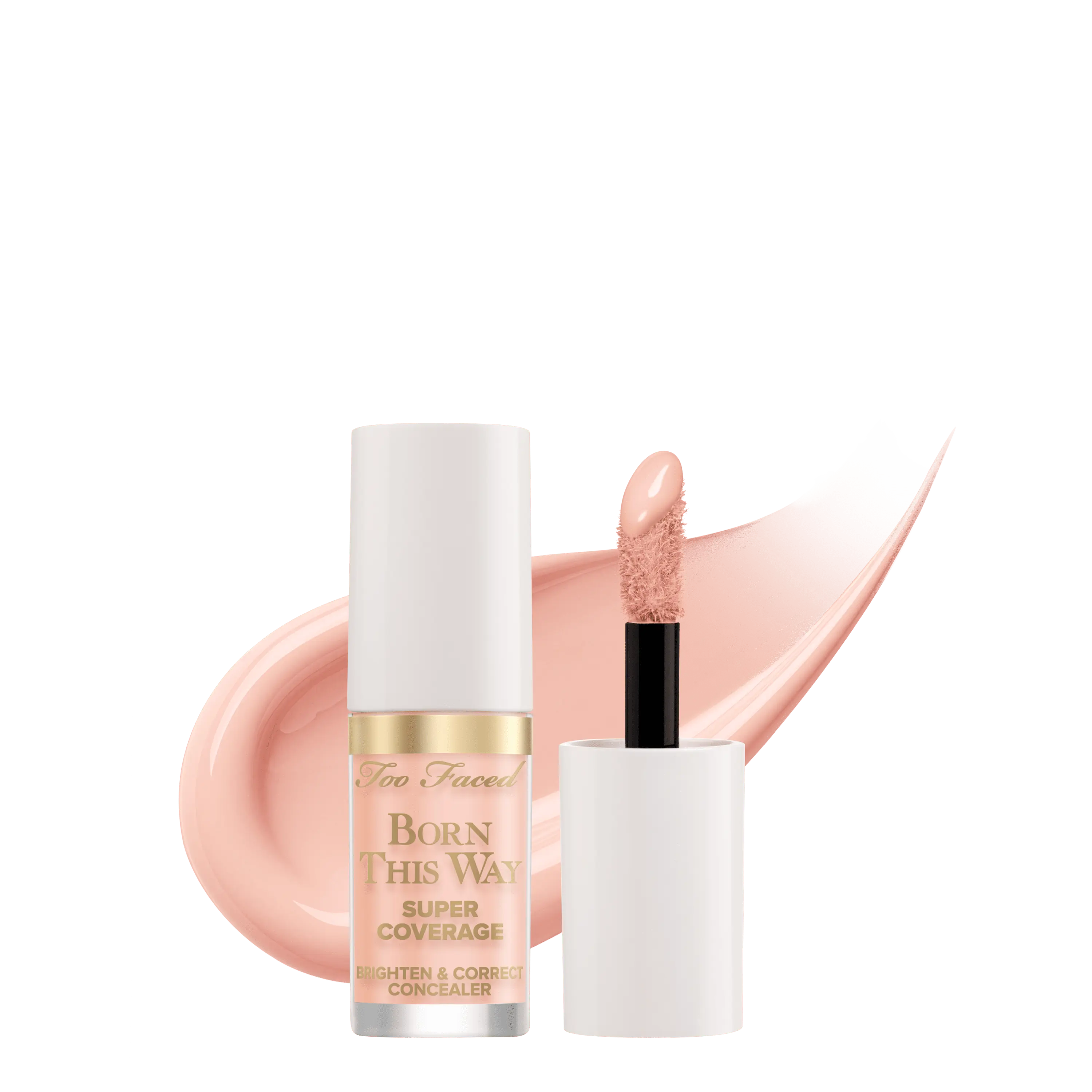 Too Faced Born This Way Super Coverage Brighten & Correct Concealer - Dark Circle, Discoloration, Brighten & Correct Undereye, 24 Hours Hydration