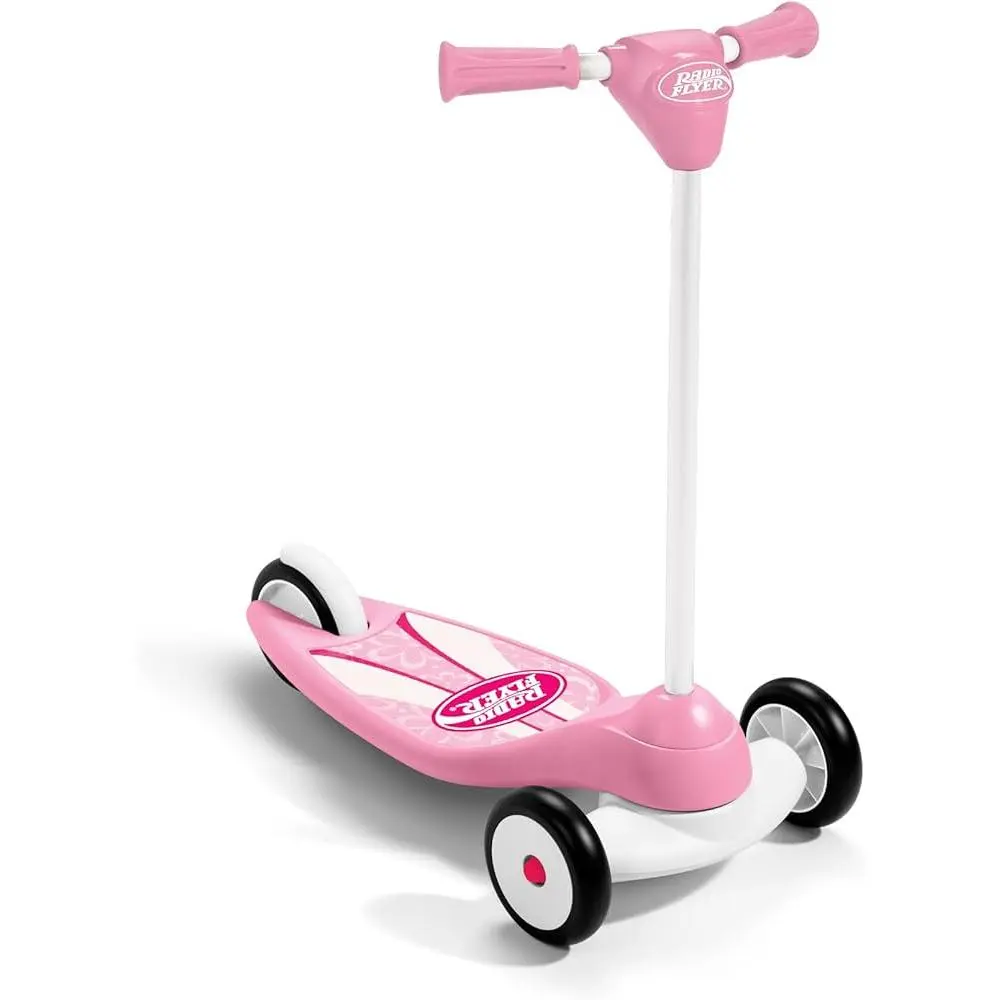 Radio Flyer Glider Jr with Light Up Wheels - Pink, Adjustable, Ride On, Led Lights
