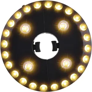 Warm White Patio Umbrella Light 3 Brightness Modes Cordless 28 LED Lights at 200 lumens 4 x   Operated,Umbrella Pole Light for Patio Umbrellas,Camping Tents