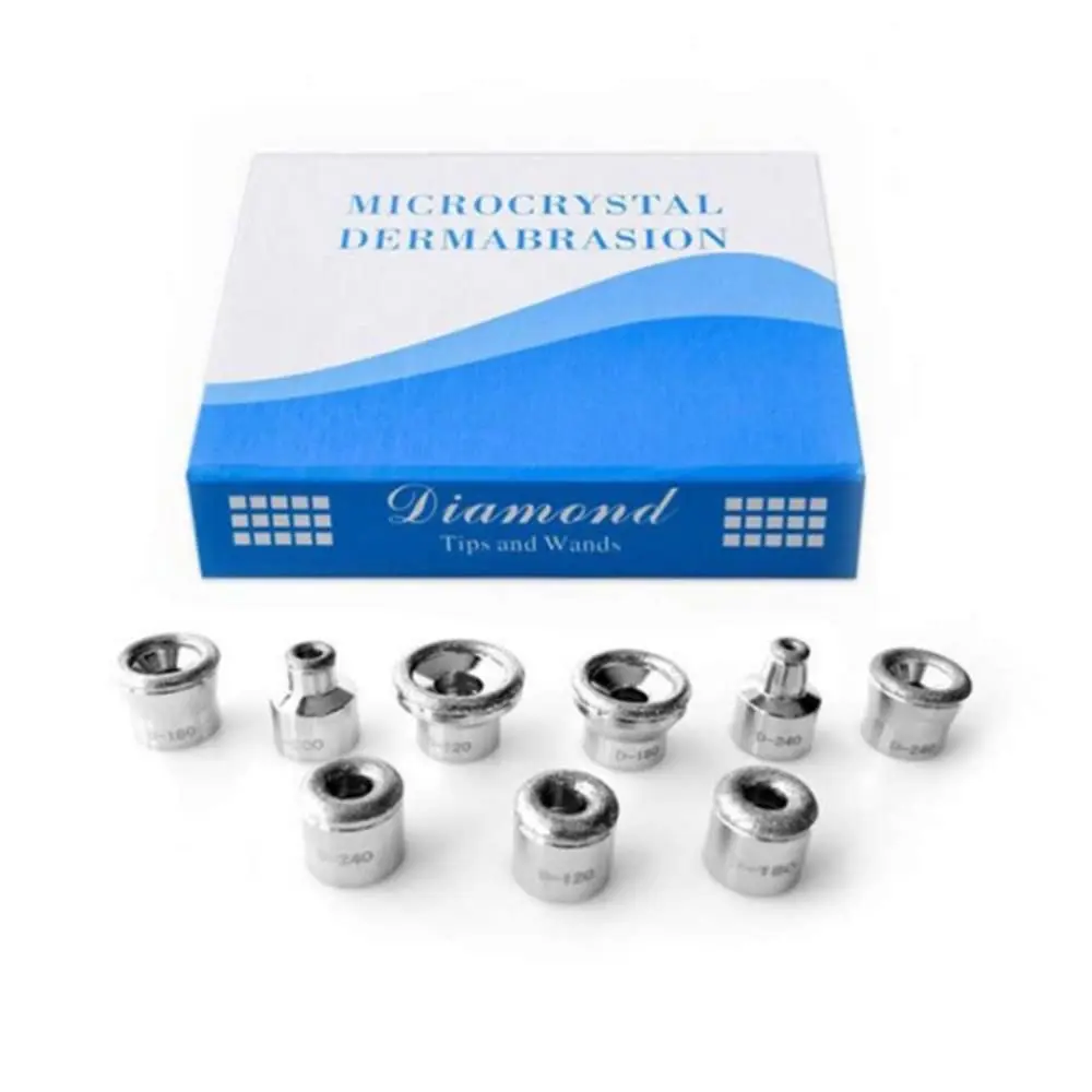Diamond Dermabrasion Head Microdermabrasion Exfoliator Home Facial Dermabrasion Tool Dermabrasion Replacements 9Tips Gentle Exfoliate Comfort