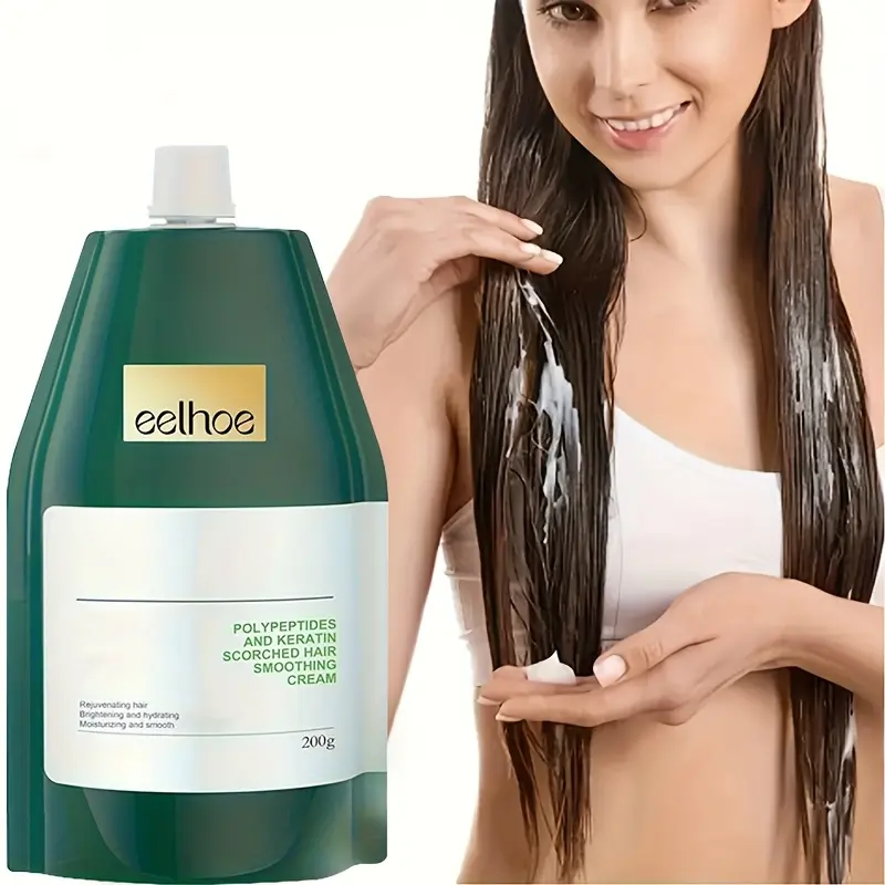 Smooth hair conditioner soothes and nourishes smooth hair conditioner suitable for all hair types, men and women Gentle Hair Care No Rinse Conditioner Nourishing Conditioner Haircare 200g
