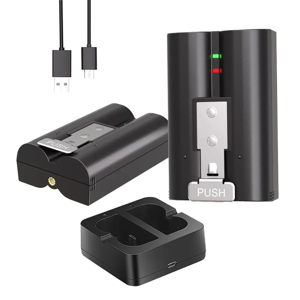 【DealsForYouDays】7200mAh Replacement Battery with Charger Station for Ring Doorbell Camera 2/3/3 Plus/4, Spotlight and Stick Up Cam, Rechargeable Upgraded Lithium Li-ion Batteries Summervibes Holiday gifts