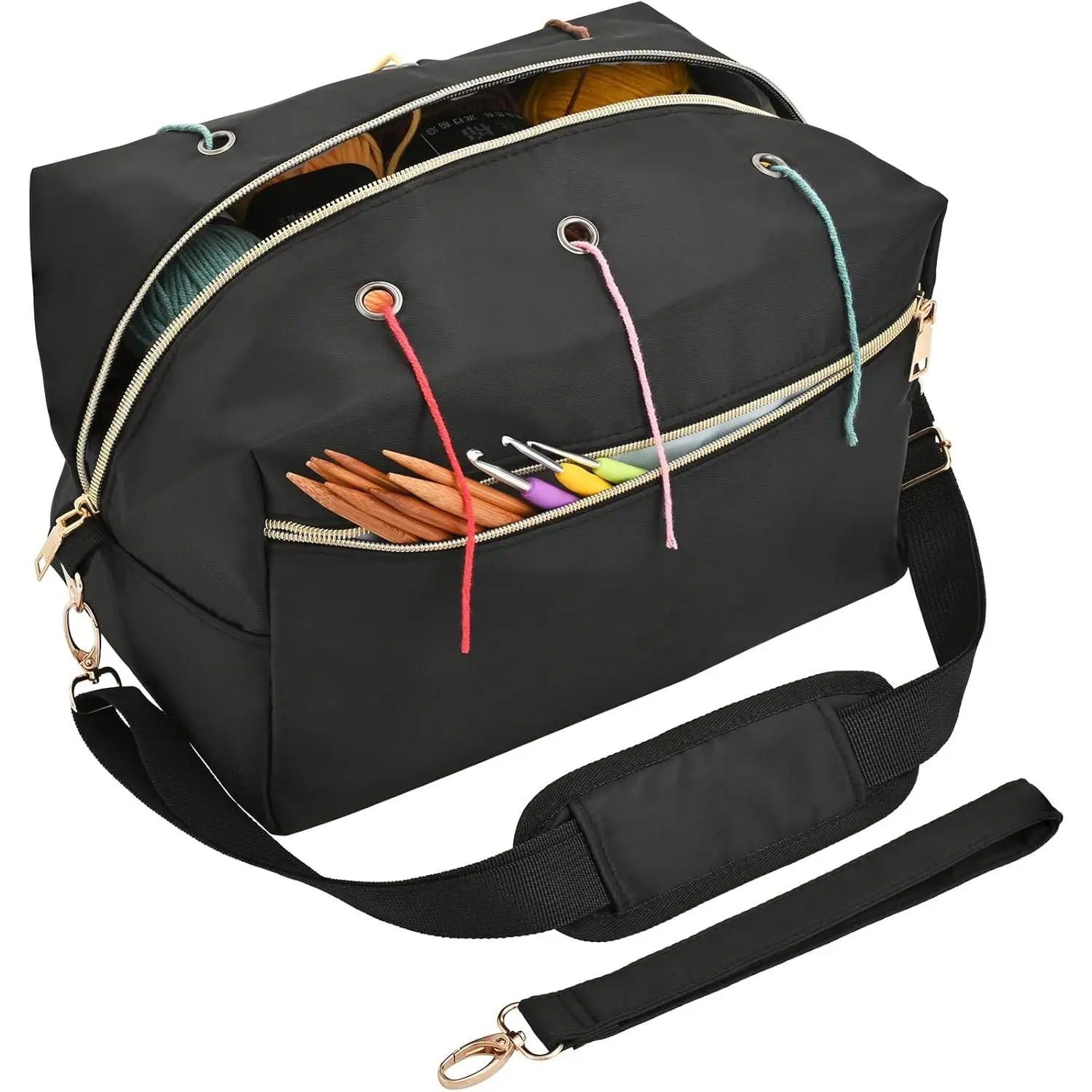 Yarn Bag Crochet Bag Organizer Knitting Bag Organizer Crochet Storage Yarn Holder for Crochet Accessories Yarn Storage Bag for Crocheting Gifts for Cr