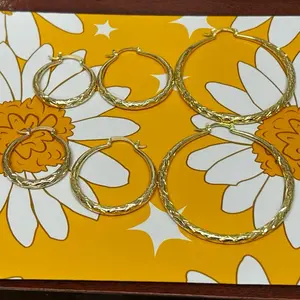 Fashion Hoop Earrings  available  in 3 sizes   1 pc only