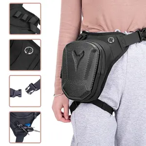 Tactical Leg Bag Waterproof Motorcycle Waist Bag Leg Side Bags Hip Bum Pack Hard Shell Men's Backpack Outdoor Riding Cycling