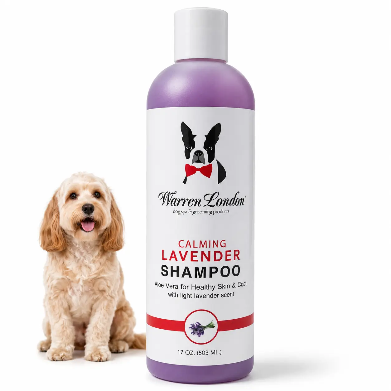 Calming Lavender Dog Shampoo w/Aloe Vera & Essential Oils