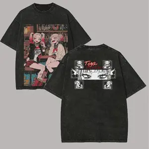 My Hero Academia Toga Himiko Printed Unisex Washed T-Shirt fathersdaygift