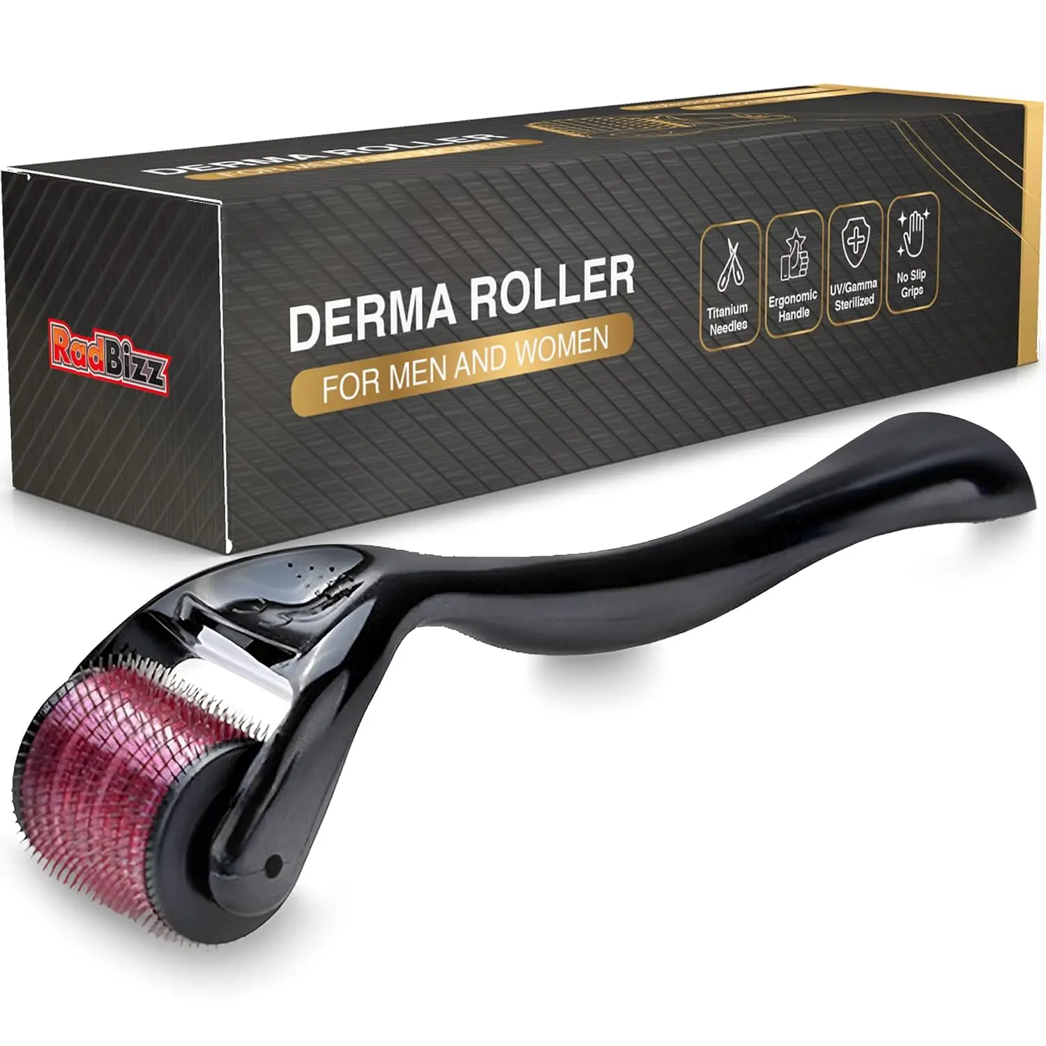Derma Roller and Storage Case - 0.25mm Precision Tool for Body Care with Compact Design & Safe Storage Case Included Purple
