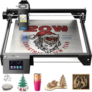Longer New Upgrade RAY5 20W Laser Engraver 20000mW Output 32-bit Motherboard, 130W CNC Laser Cutter ，App Offline Control, DIY Engraver Tool for Metal/Glass/Wood