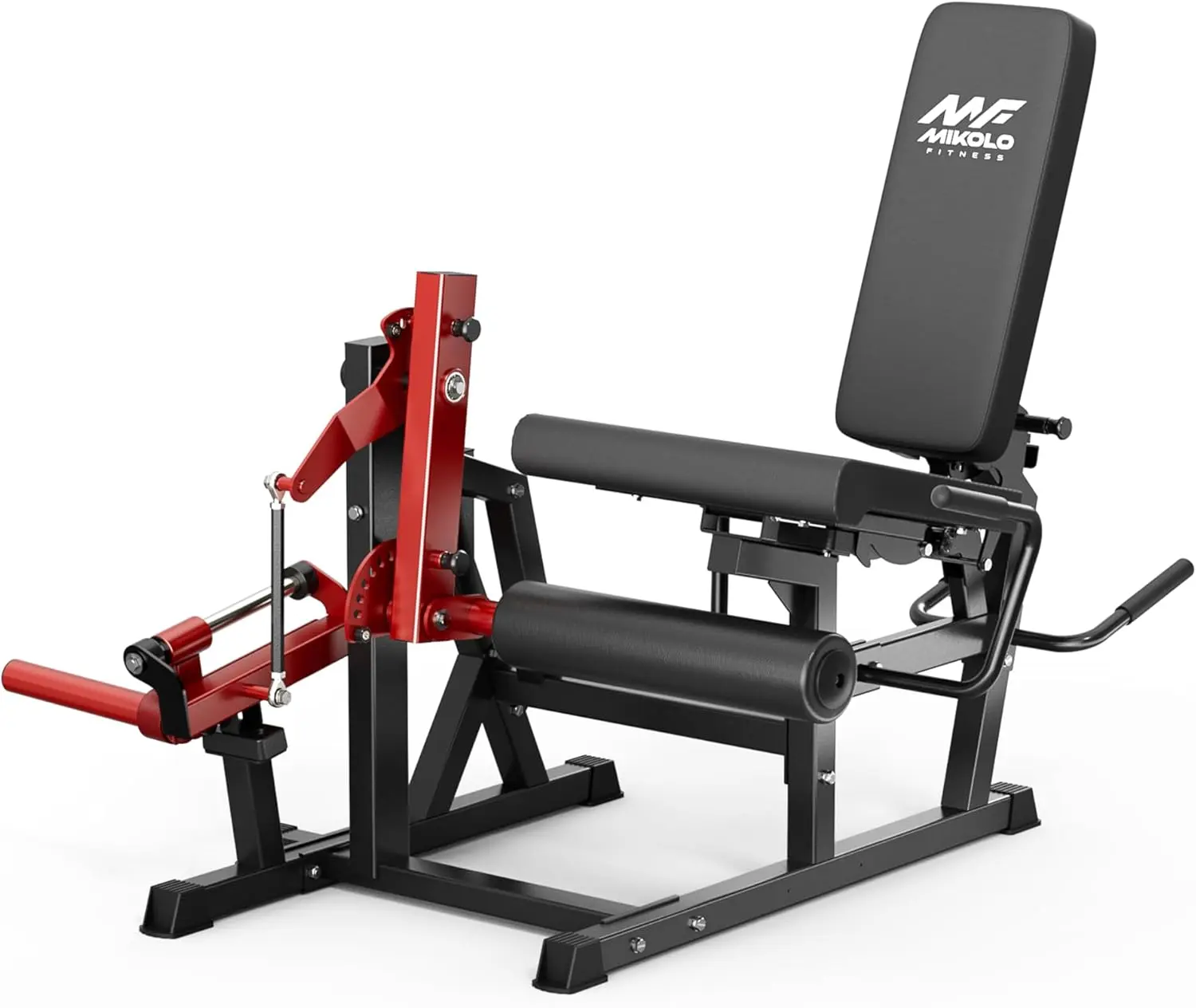 Mikolo Leg Extension and Curl Machine, Adjustable Leg Curl Machine for Home Gym, Seated Leg Extension and Lying Leg Curl Machine, Leg Workout Equipment with 1:1 Resistance System
