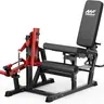 Mikolo Leg Extension and Curl Machine, Adjustable Leg Curl Machine for Home Gym, Seated Leg Extension and Lying Leg Curl Machine, Leg Workout Equipment with 1:1 Resistance System