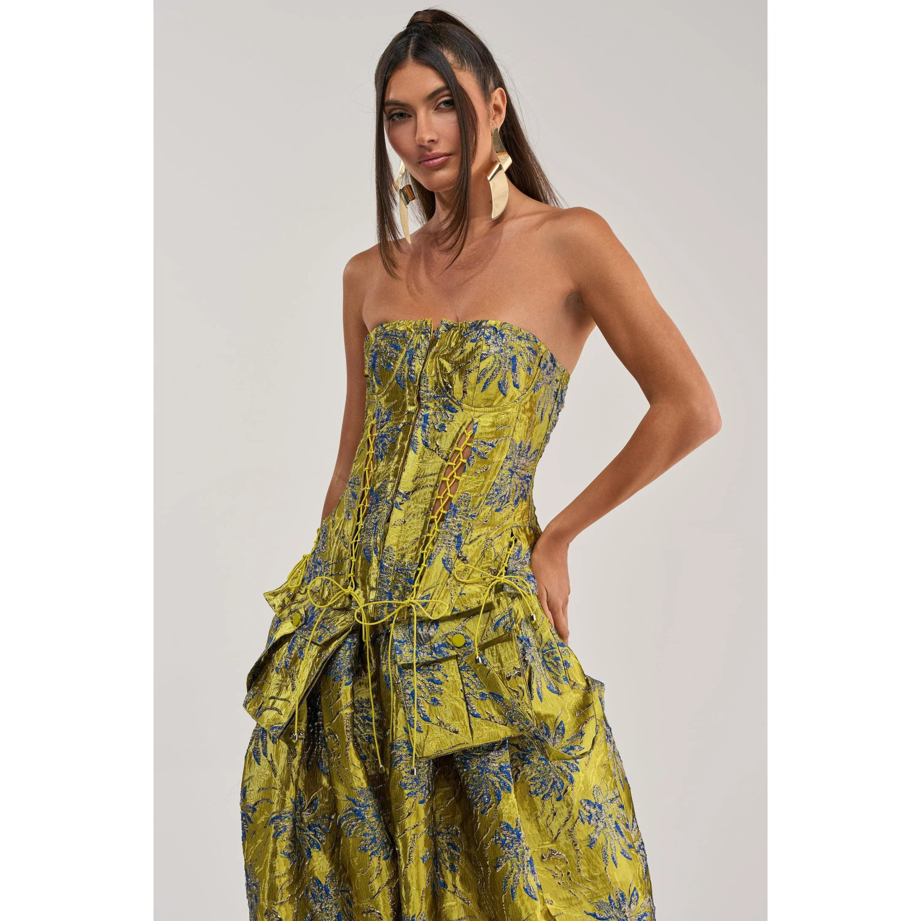 CRAZY FOR YOU BROCADE CORSET