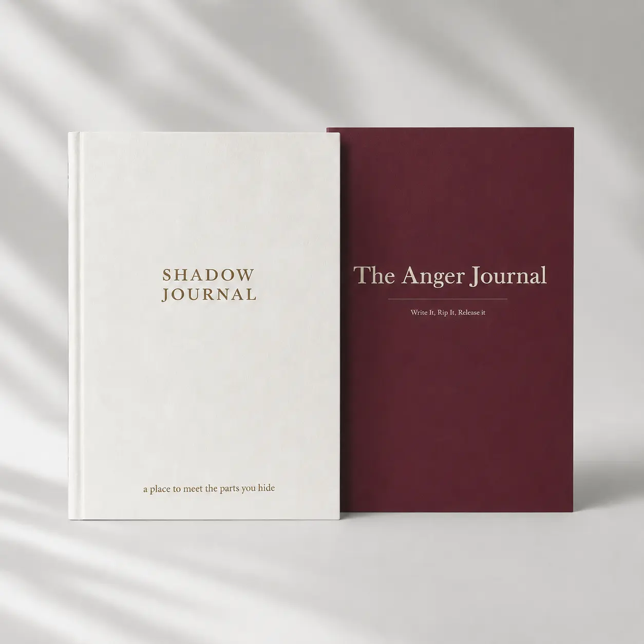 The Inner Work Duo | Shadow Journal & Anger Journal Gift Set for Emotional Healing, Self-Reflection, Letting Go & Personal Growth
