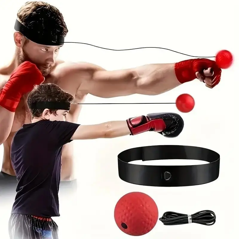 Boxing Speed Ball Set – Reflex Training Ball Kit to Improve Hand-Eye Coordination and Reaction Speed, Portable Boxing Equipment, Boxing Training Gear for Home Workouts, Suitable for Adults and Kids, Boxing Speed Trainer