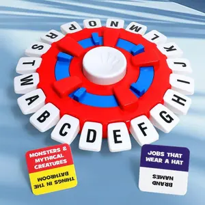 Alphabet Board Game, 1 Box Word Thinking & Quick Alphabet Challenge, Family Fun Game, Fun Puzzle Board Game, Tabletop Games for All Ages, Perfect Birthday Gift