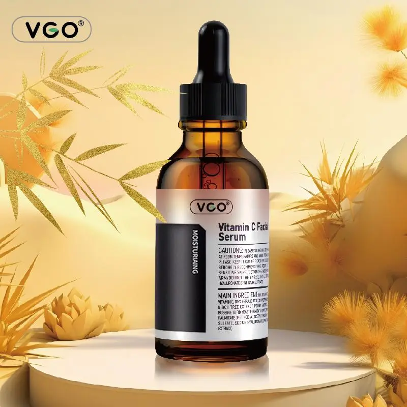 VGO 10% VC Concentrated Vitamin C Face Serum - Lightweight, Gentle Cruelty-Free, Paraben-Free Skincare Essence for Sensitive Skin, Hydrating, Moisturizing Daily Use