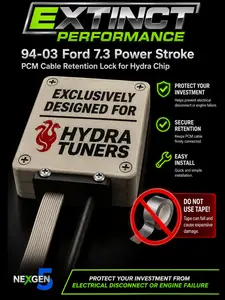 94-03 Ford 7.3 Power Stroke PCM Cable Retention Lock for Hydra Tuner Chip