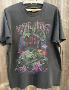 Vintage 1988 Grave Digger Race Team Monster Truck Tee T Shirt Sweatshirt, Hoodie, Comfort Colors - s509s8jv