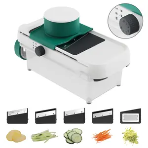 Multifunctional Vegetable Chopper 5-in-1 ️ Multifunctional Food Chopper Cut Chips/Slices/Shreds in 10s! Save Time for Cooking Gift