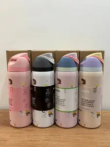 Owala Sn0o-py 32oz Insulated Water Bottle – Stainless Steel, Leakproof Flip Lock Lid, BPA Free, Keeps Drinks Cold 24H Hot 12H Reusable Sports Travel Gym Bottle with Built-in Straw Design