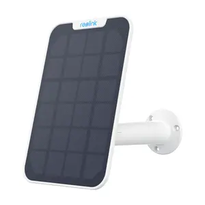 Reolink 3W Solar Panel Compatible with Battery-Powered Cameras, Dual-Lens Security IP Camera, Home Hub System with 4m Cable to Get Non-Stop Power
