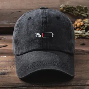 Men's Washed Printed Baseball Cap