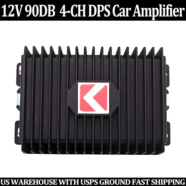 4 Channel DSP Car Amplifier Plug And Play No Wire Cutting High Fidelity Digital Sound Heat Dissipation Stable Audio Output 12V Universal Car Audio Amp Easy Installation For Android Car Head Units
