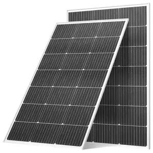 VEVOR 2PCS 100W Monocrystalline Solar Panels, 23 High-Efficiency Mono PV Module with Stable MC4 Output Aluminum Frame, IP65 Waterproof Solar Panel for Car Boat RV Flat Rooftop Off-Grid Applications