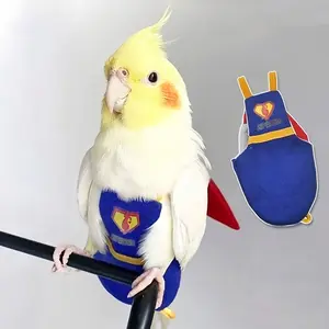 1pc Bird Supplies Parrot Clothes, Bird Diaper, Waste Bag, Hygiene Pants, Flight Suit, Essential Pet Accessories for Birds