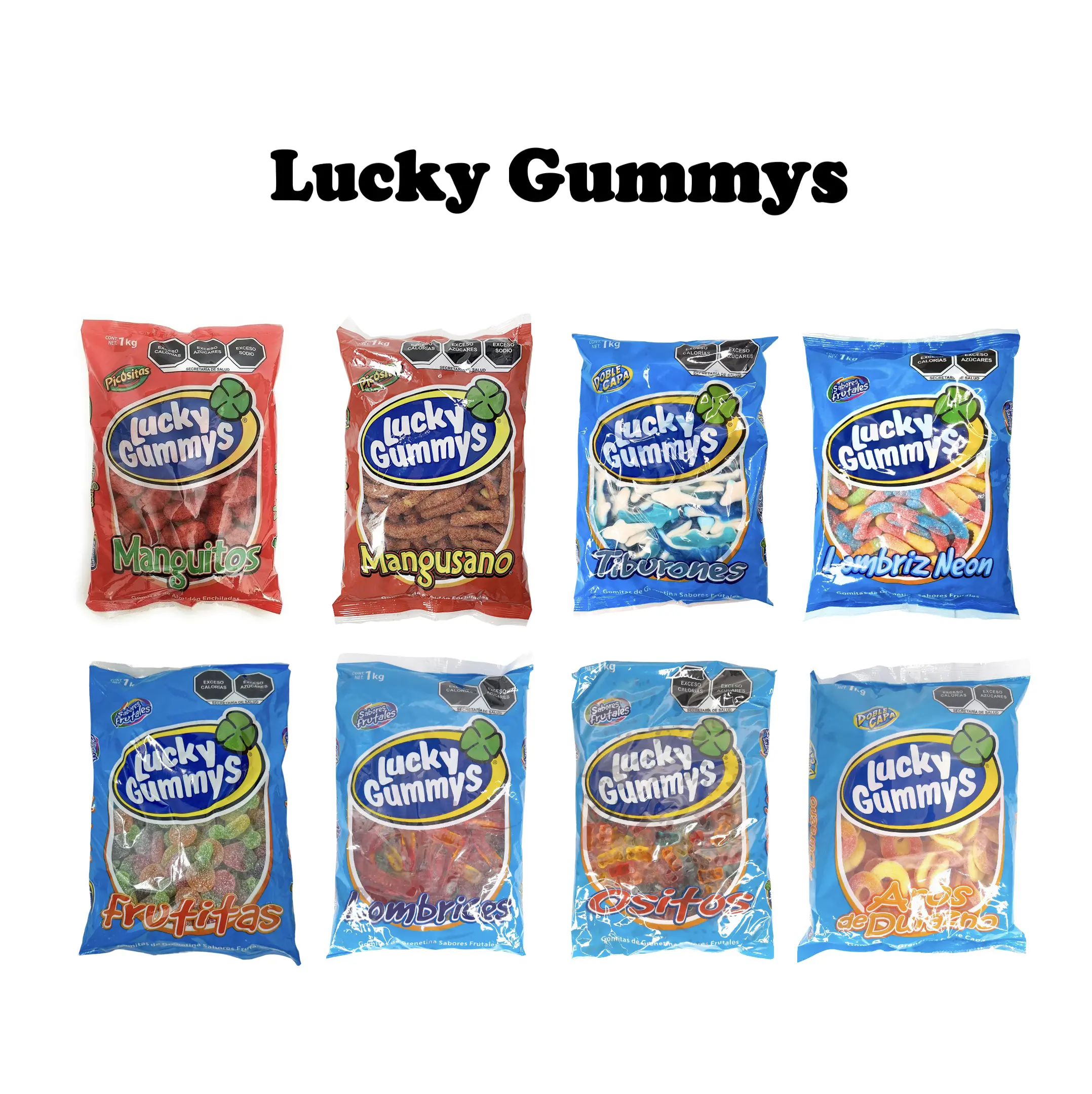 Lucky Gummys Manguitos Frutitas Sweet Fruity Gummies Mexican Snack Candy 2.2lb Lucky Gummys Manguitos Frutitas Sweet Fruity Gummies Mexican Snack Candy 2.2lb
