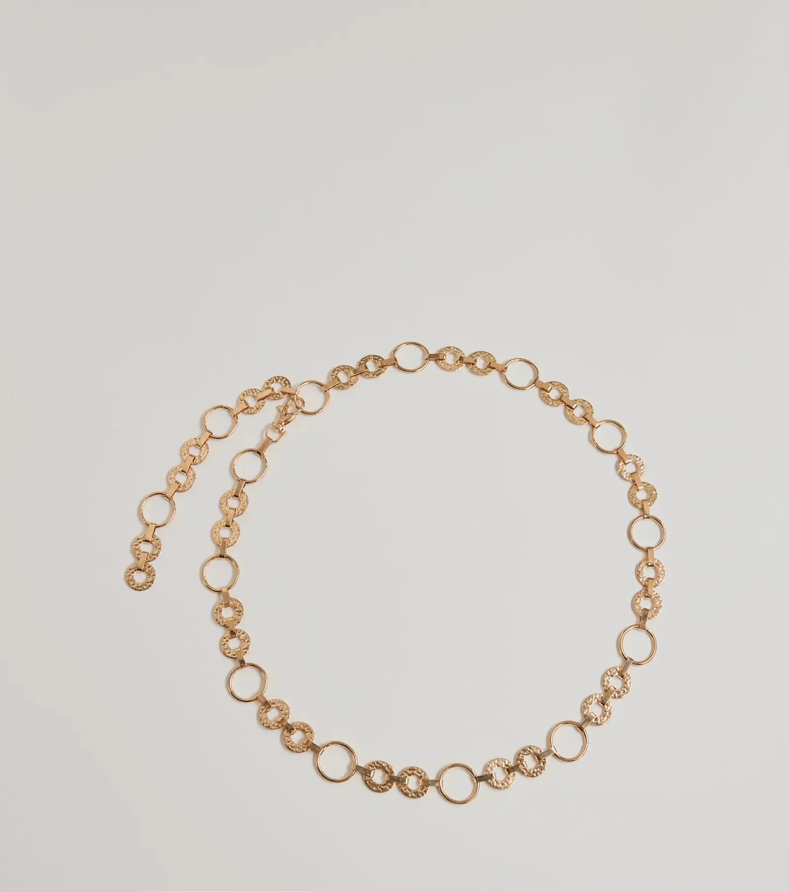 Trendy Vibes Textured O-Ring Chain Belt Trendy Vibes Textured O-Ring Chain Belt