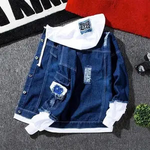 New Spring Autumn Denim Jacket For Men Trendy Korean Style Casual Baseball Uniform Versatile Couple Jacket Hoodie Top