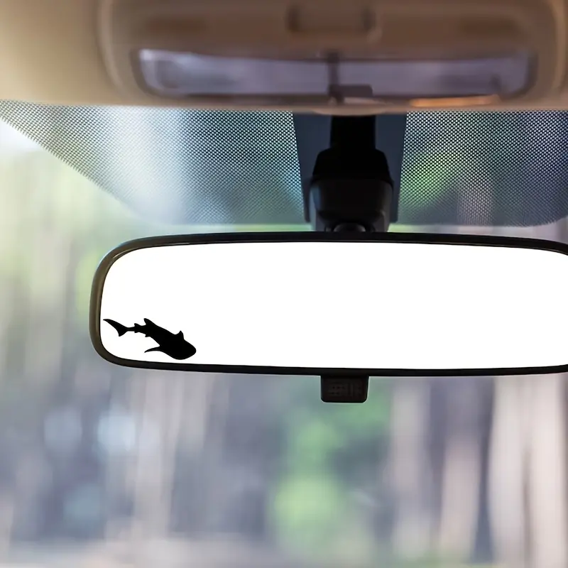 2PCS/SET Double Shark Silhouette Style Car Sticker, Universal car sticker, Sticker for cars, for Car, Motorcycle, Ocean Style, Inject Shark Elements + Minimalist Design Ocean DNA into Vehicle/Gear, Decorate