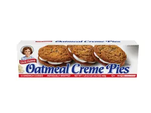 Oatmeal Crème Pies, 12 Individually Wrapped Sandwich Cookies, 16.2 OZ Box