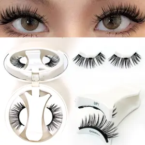 Reusable Magnetic False Eyelashes, Full Set Tools with Applicator, Waterproof No Glue, Lightweight Comfortable, Perfect for Natural Makeup