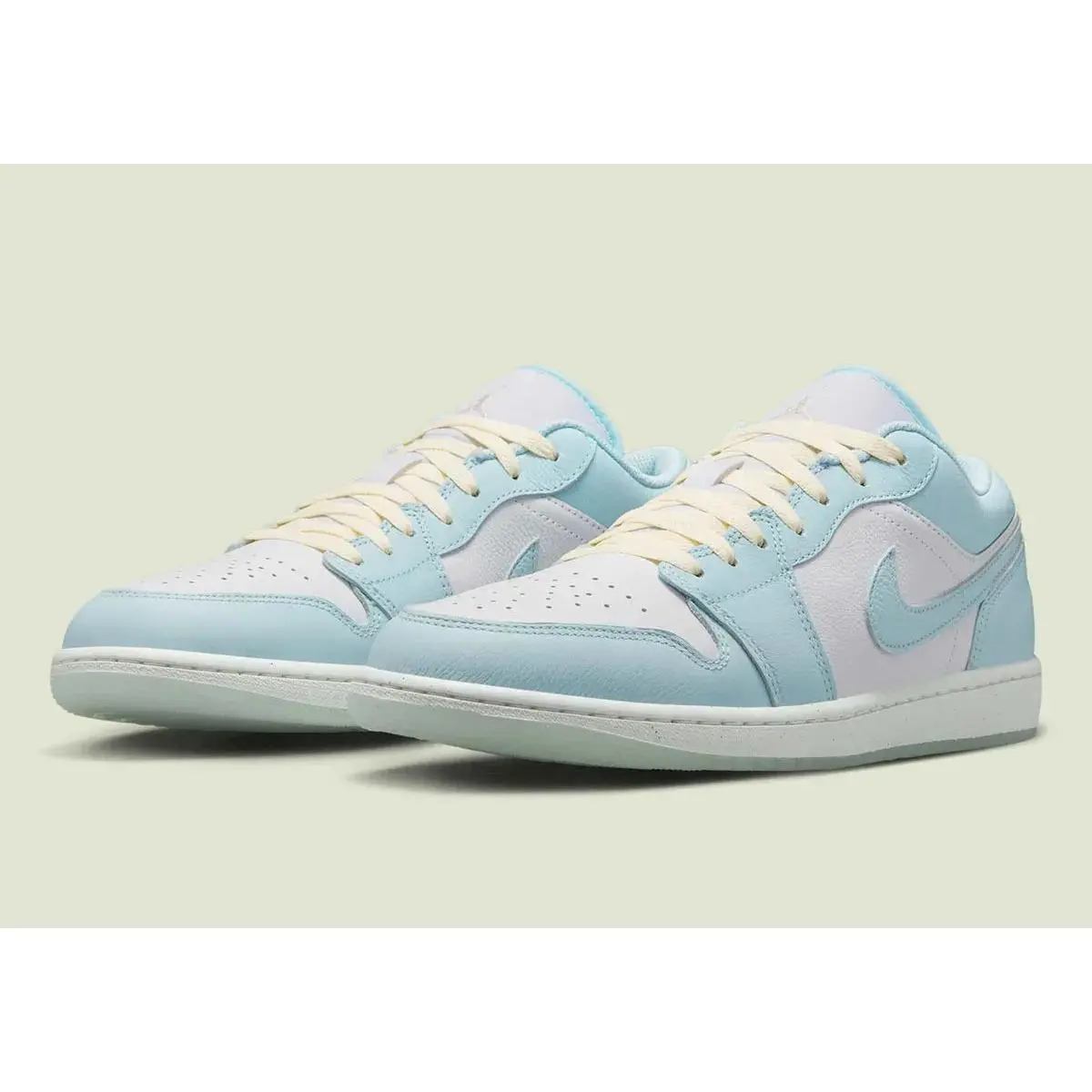 Men's Air Jordan 1 Low SE "Glacier Blue" HJ5999-400 Fashion Athletic Sneaker
